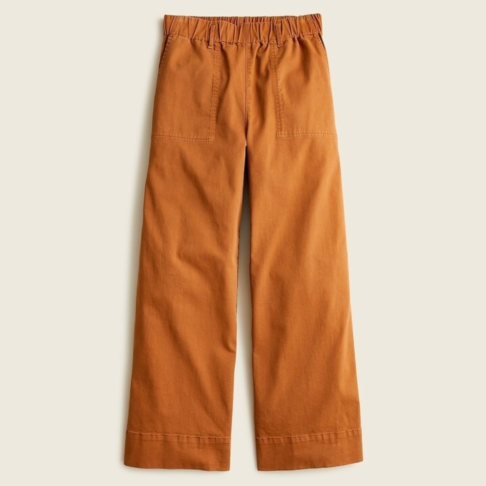 J. Crew Pull-on Wide Leg Chino Pant MT